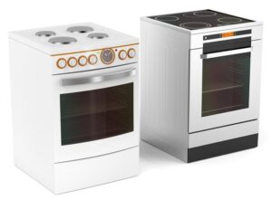 Two different types of electric stoves